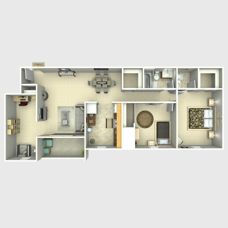 2 BR 1.5 BA w/ Den 2 BR 1.5 BA w/ Den